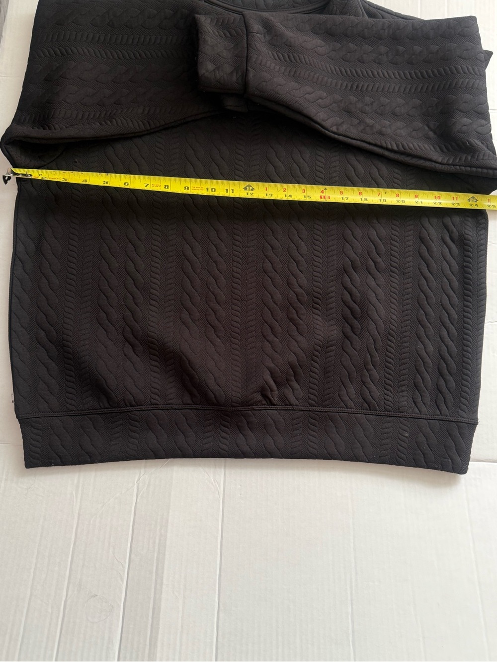 Joe Fresh Black Quilted Active Pullover - Picture 4 of 11